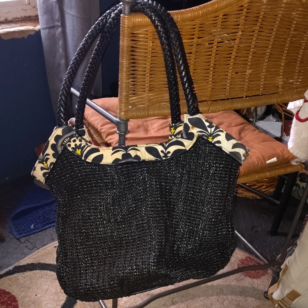 Vera Bradley Black and Yellow Tote